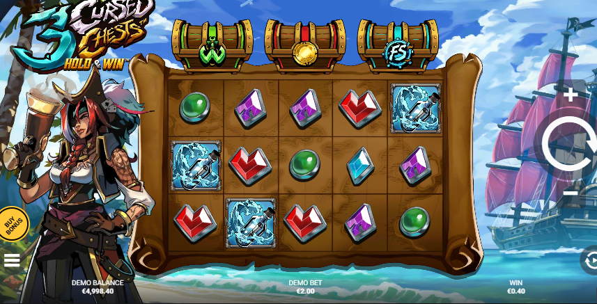 3 Cursed Chests: Hold & Win