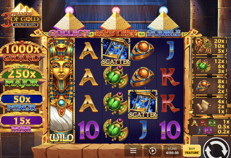 3 Pyramids of Gold