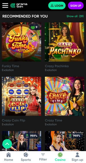 Granawin Live Games