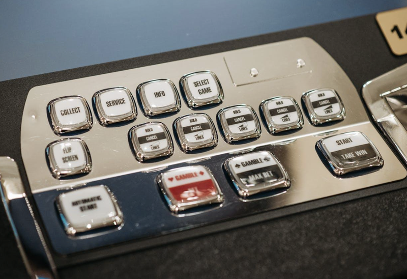 Slot machine control panel Slot machine control panel