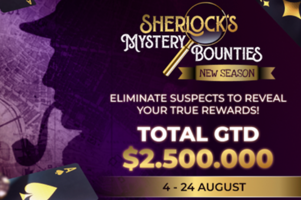 Sherlock’s Mystery Bounties Returns — $2.5M GTD, 100+ Hidden Rewards, and Exclusive JackPoker Bonuses