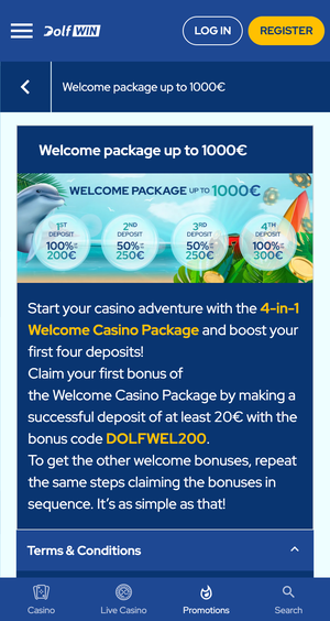50 Freispiele Dolfwin Casino: Was der Bonus wirklich bietet