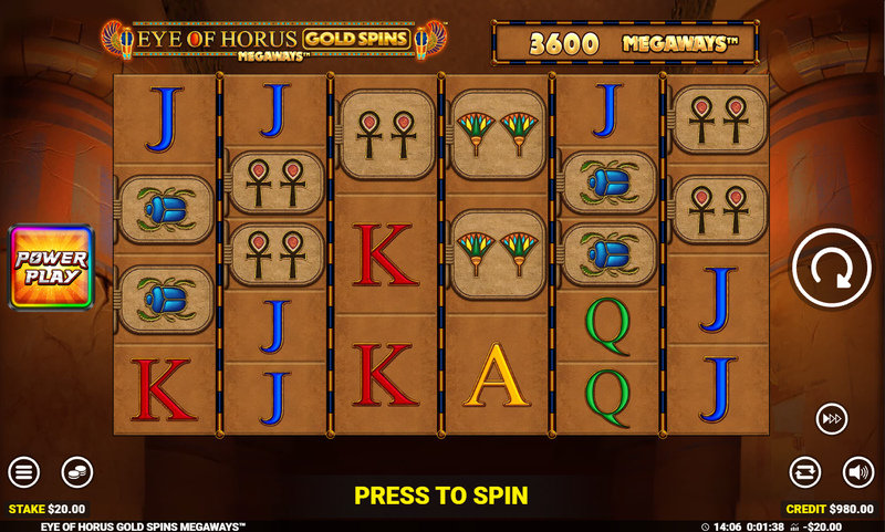 Eye of Horus Megaways Gold Spins