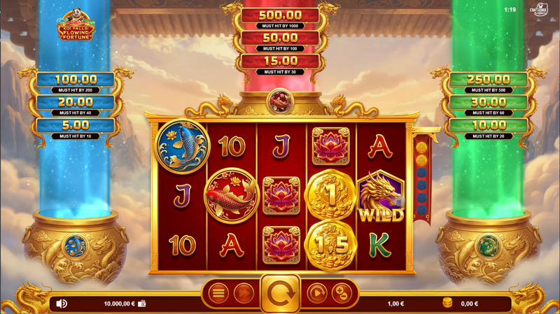 Koi Falls: Flowing Fortune