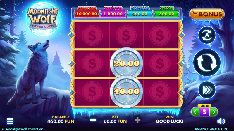Moonlight Wolf: Power Coins