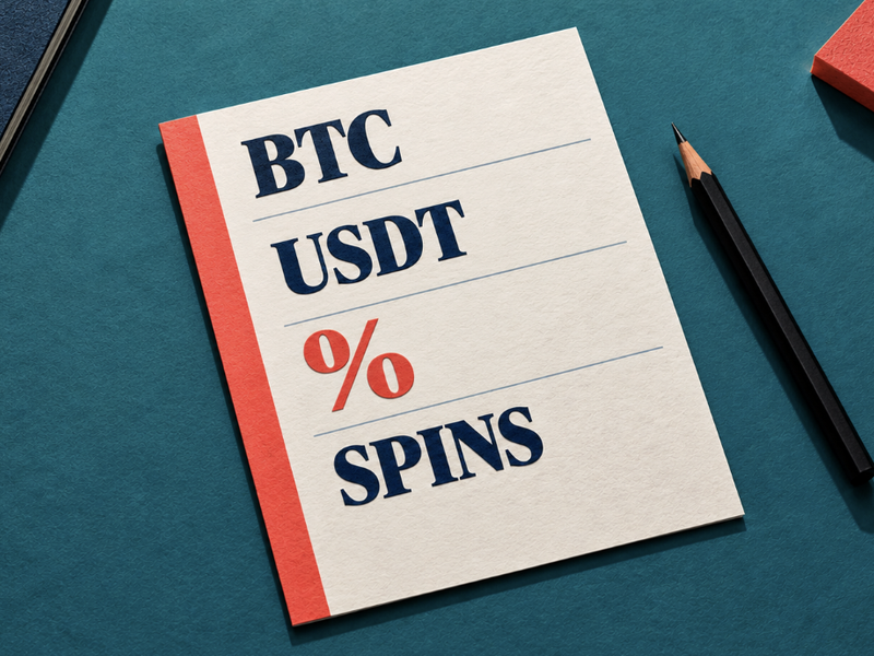 Crypto offer labels on paper