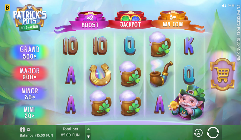 St. Patricks Pots Hold & Win