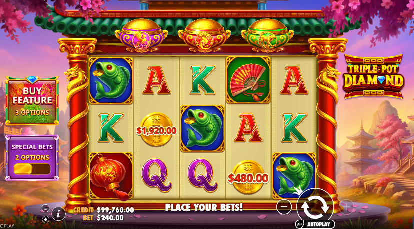 Triple Pot Diamond